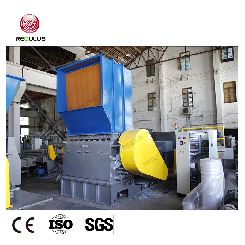 Hopper Type Automatic Plastic Films PET Bottle Basket Frames Crusher Machine