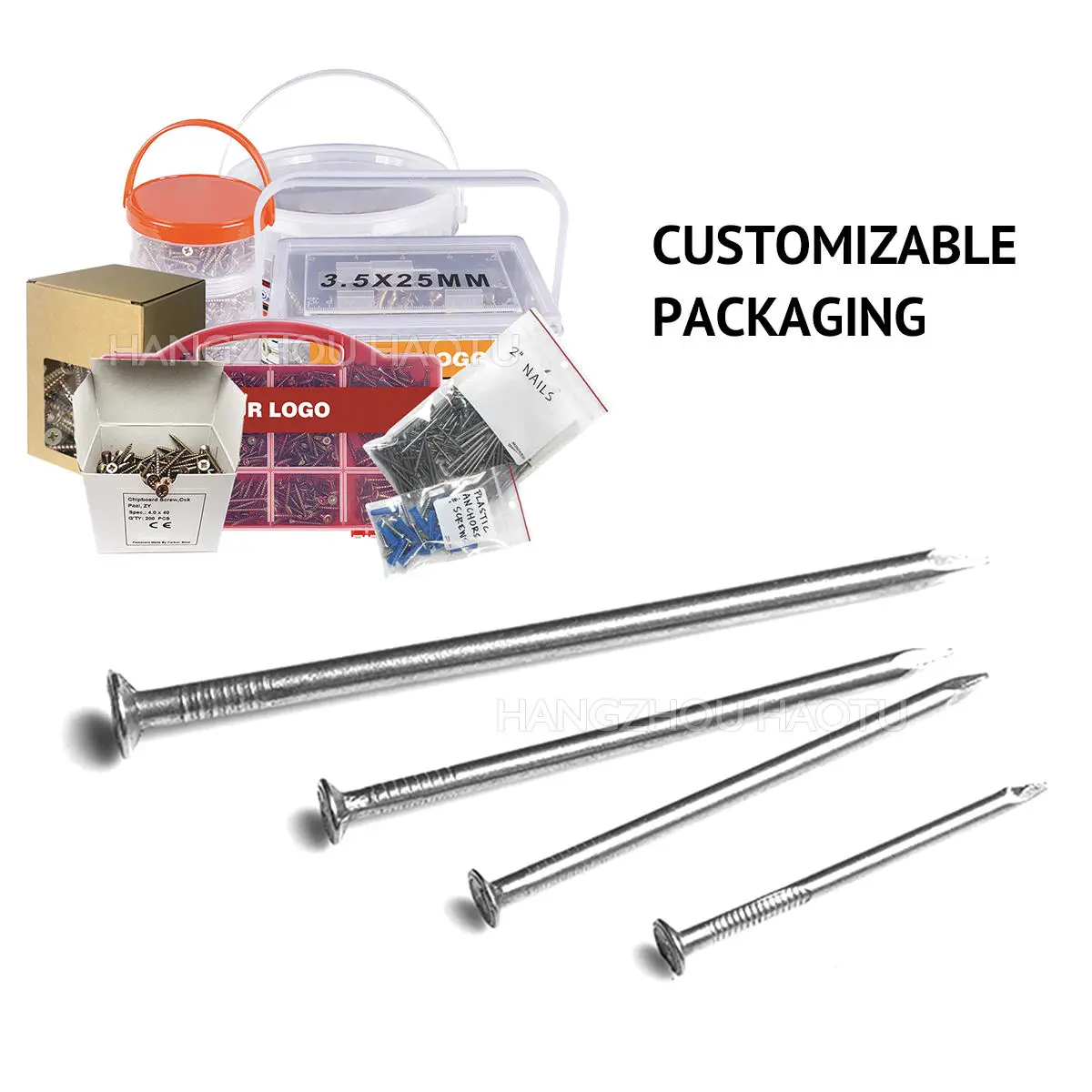 Q195 Q235 Galvanized Steel Building Polished Iron Wire Common Nails for Wood