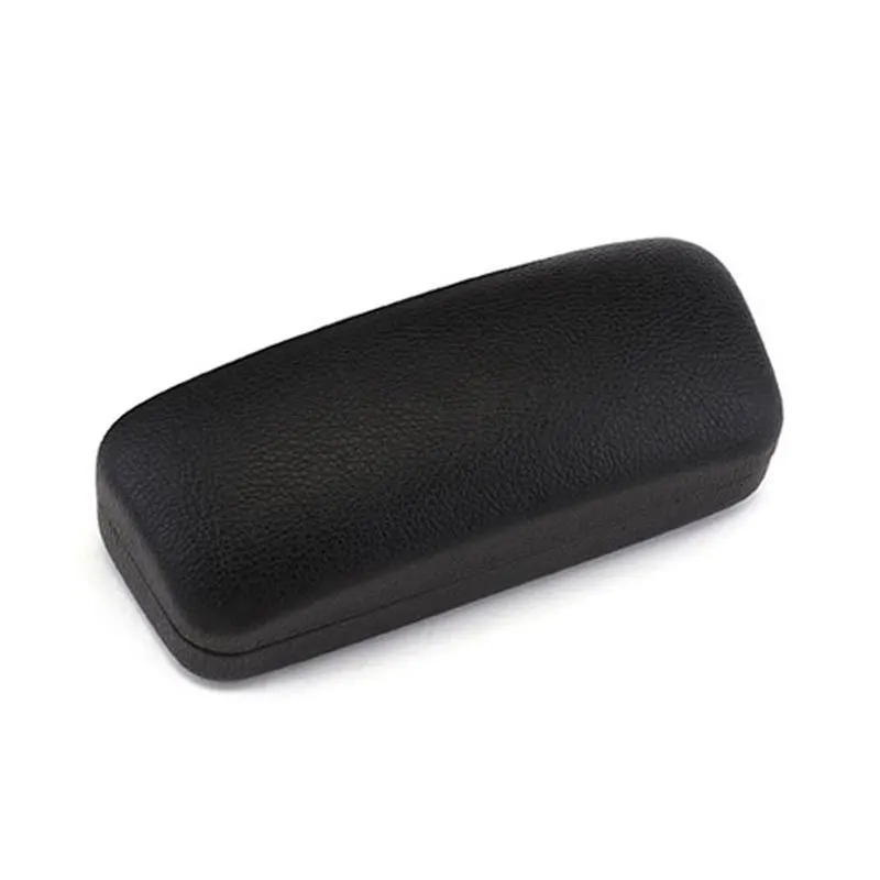 2024 New optical glasses leather storage box large capacity simple fashion anti-pressure black sunglasses box wholesale
