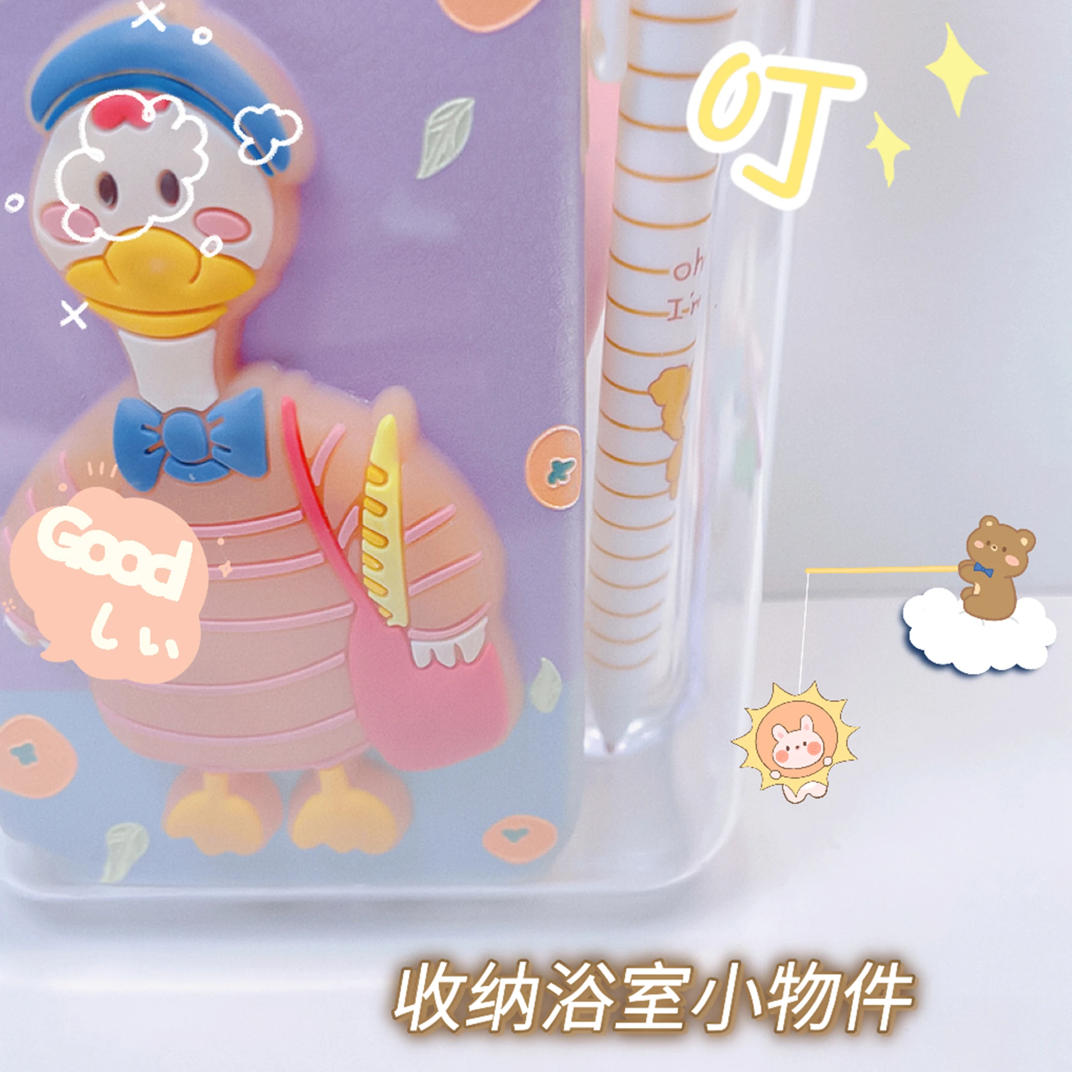 Clear Office Desk Acrylic Pen Holder Custom Pencil Holder Desktop Finishing Makeup Brush Storage Box Can Be Wall-mounted