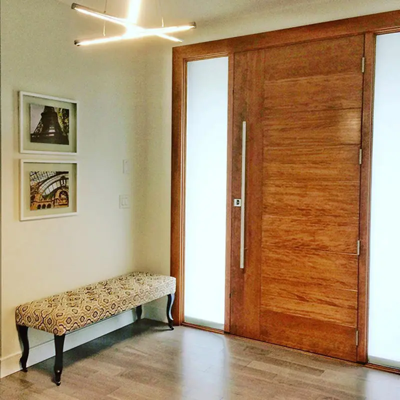 Villa Metal Exterior Door Solid Wood Aluminum Modern Stainless Steel Front Entry Pivot Door For House Entry Pivot Door