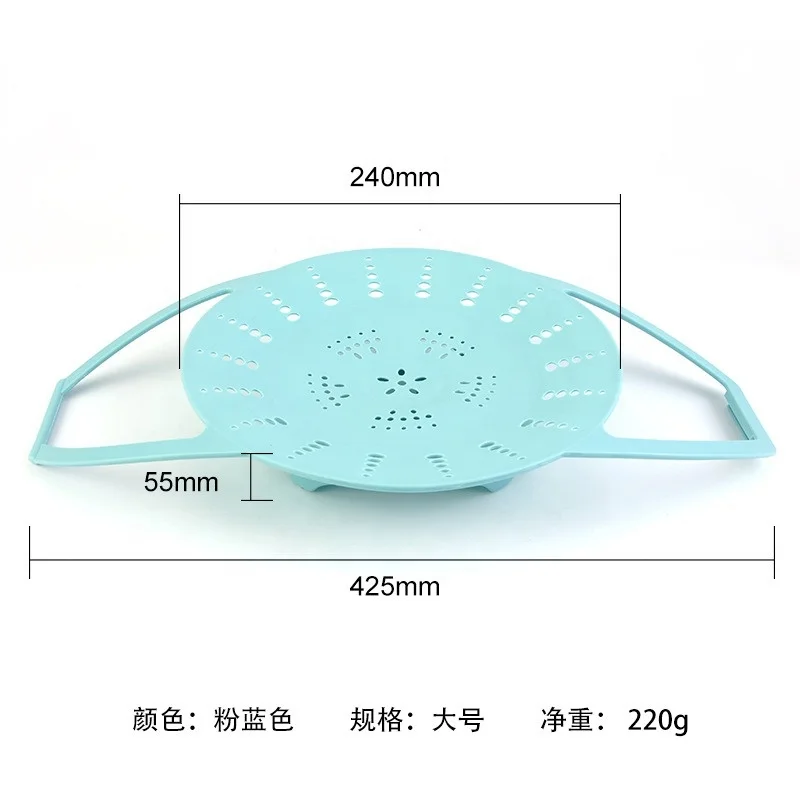 Eco-friendly Food Grade Collapsible Foldable silicone food Vegetable Seafood Cooking Steamer Basket