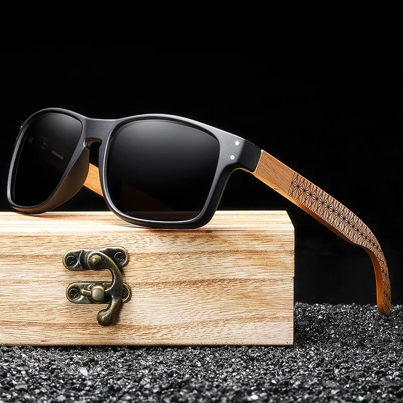 Custom Fashion Men Women Handmade Wood Sunglasses Outdoor Driving Polarized Wooden Sun Glasses