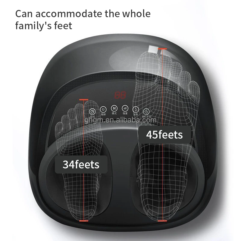 Electric Shiatsu Heating Roller Massage Blood Circulation Machine Roller Foot Massager With Airbag