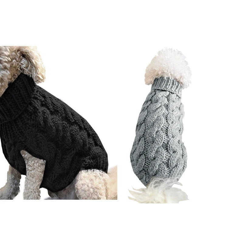 Custom Knitted Dog winter Clothes Warm Dog Sweater