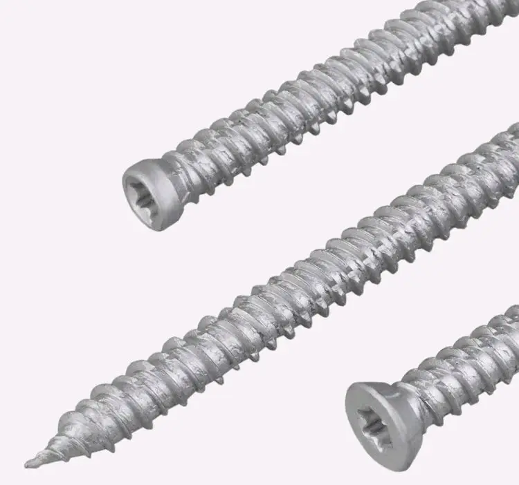 T30 TORX DRIVE 7.5MM DIAMETER HI-LO THREAD WITH 5 NIMBS 3 THREAD CUTTING END WIRE CONCRETE SCREW