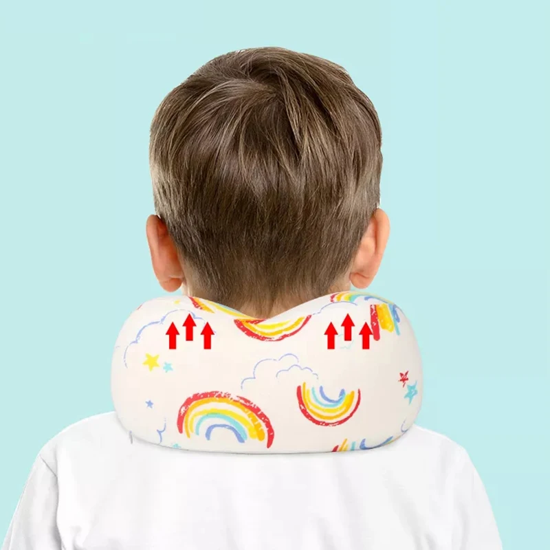 High Quality Children Lovely U-shaped Memory Foam Pillow for release shoulder pressure in travel