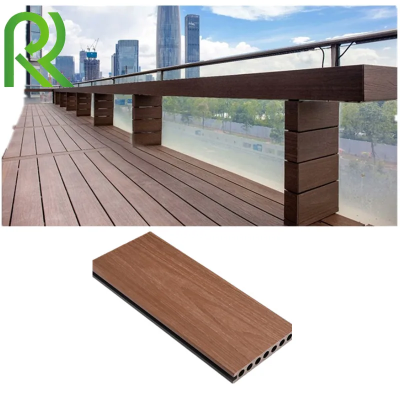 WPC Outdoor Composite Decking, Waterproof Swimming Pool Decking 140*25mm WPC Engineered Flooring