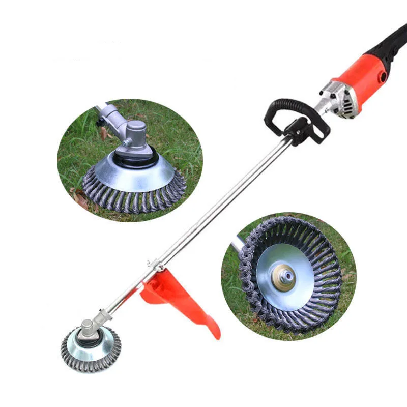 Lawn Mower Steel Wire Wheel Brush Weed Brush Disc Trimmer Head Grass Brush