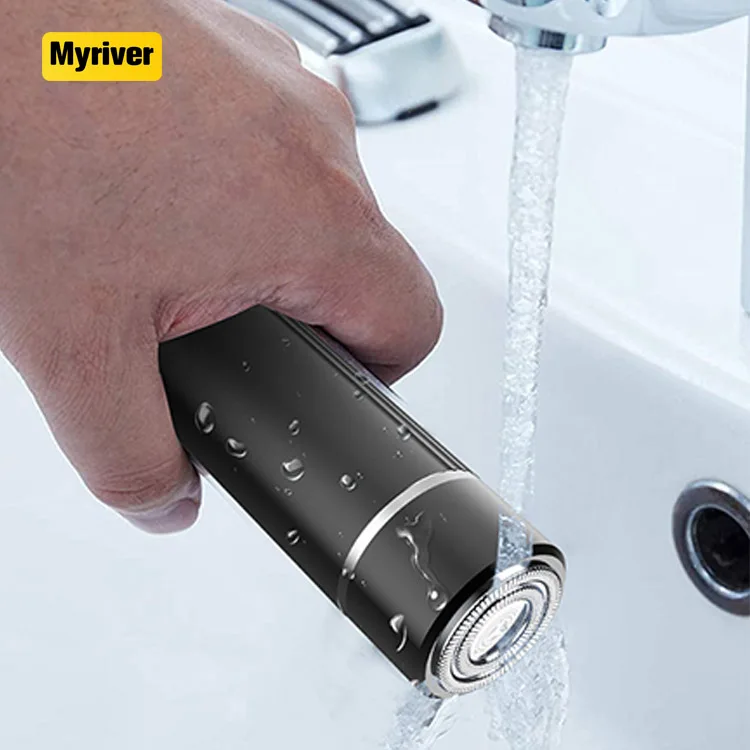 Myriver Custom Hot Sale Waterproof Electric Hair Portable Beard Trimmer Men Head Face Shaver Electric