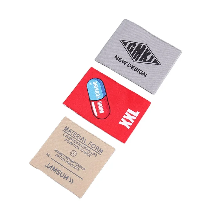 Woven Clothing Label Maker Wholesale Woven Garment Labels Custom Logo Woven Labels