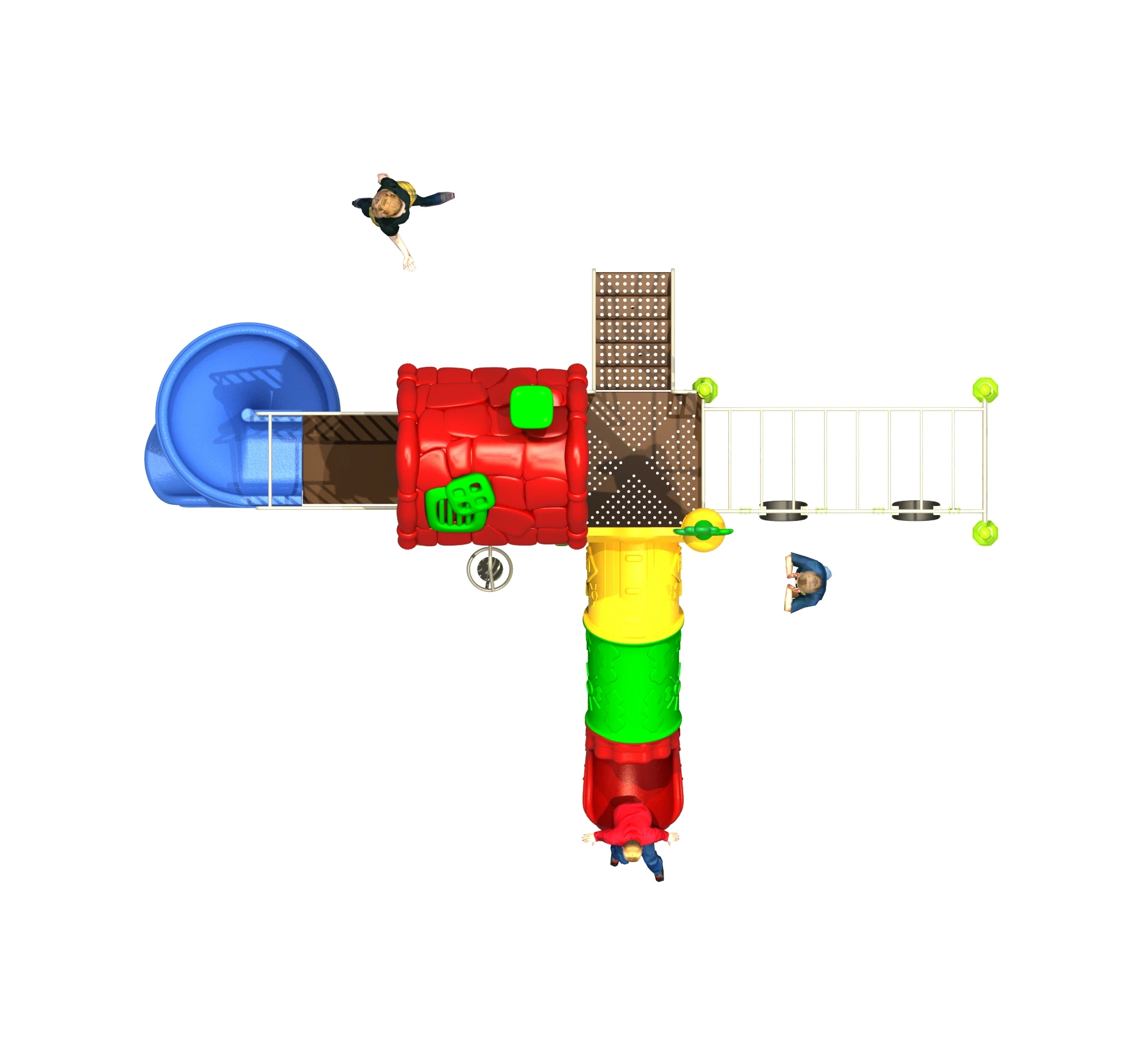 Amusement kids play climbing children park toys outdoor gym plastic slide set