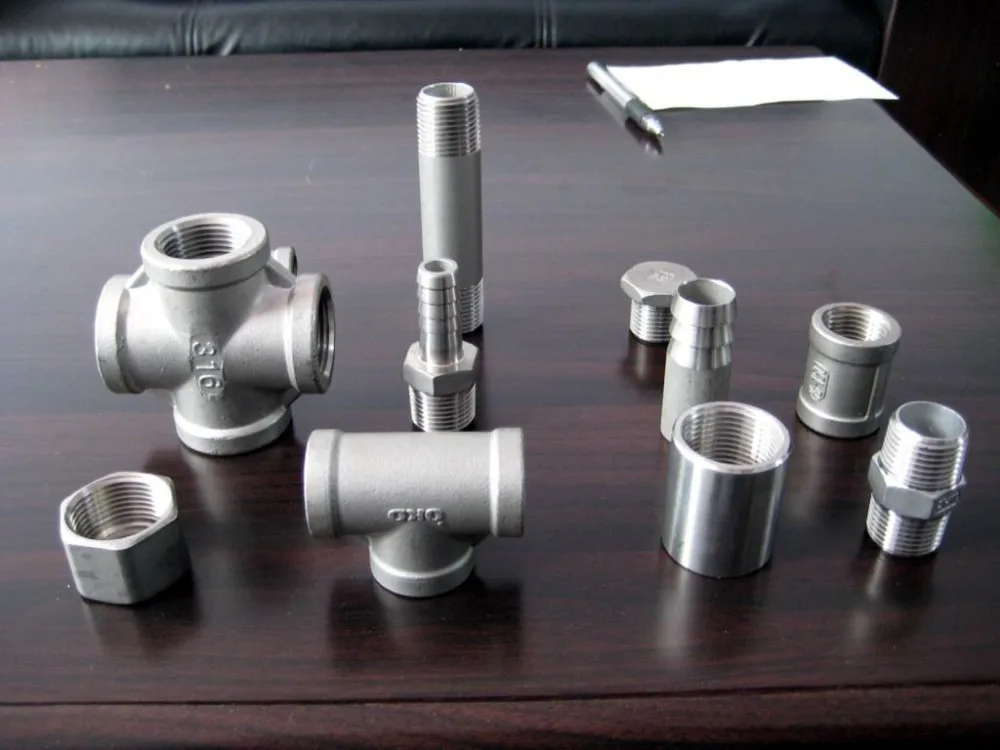 Steel fittings-en 10241  bs1740 stainless steel railing fitting and  threaded fitting