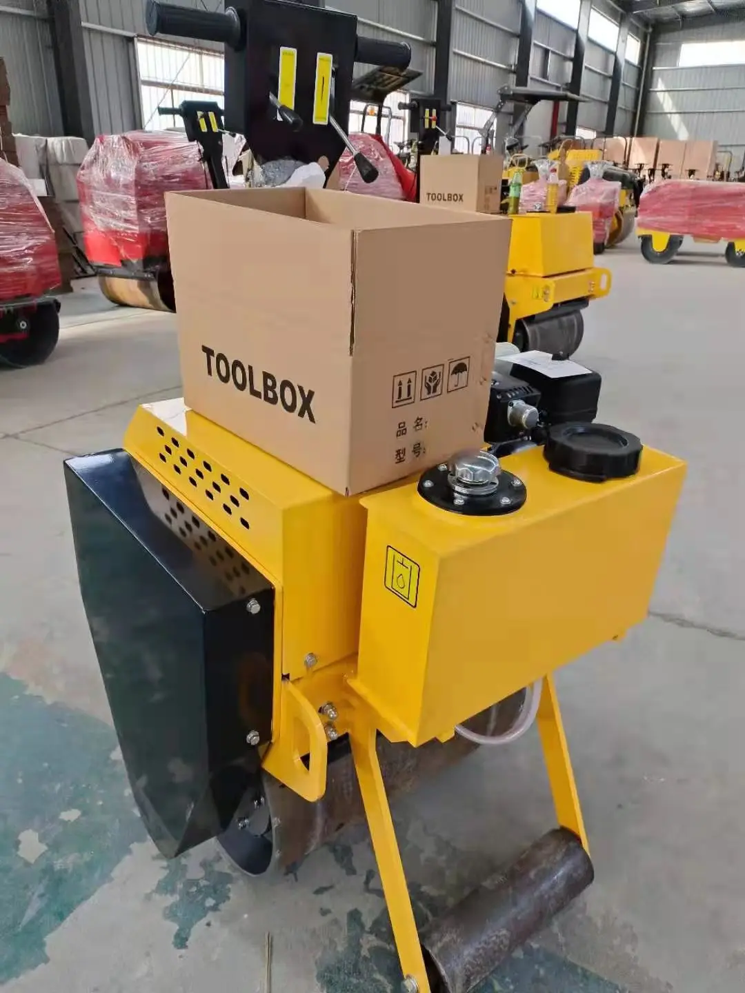 Fully hydraulic road roller asphalt concrete gravel pavement compaction single and double steel hand held small roller