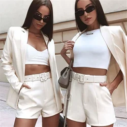 Hot sale women office clothing two Piece Outfits 2 Piece Shorts Set Women Suit