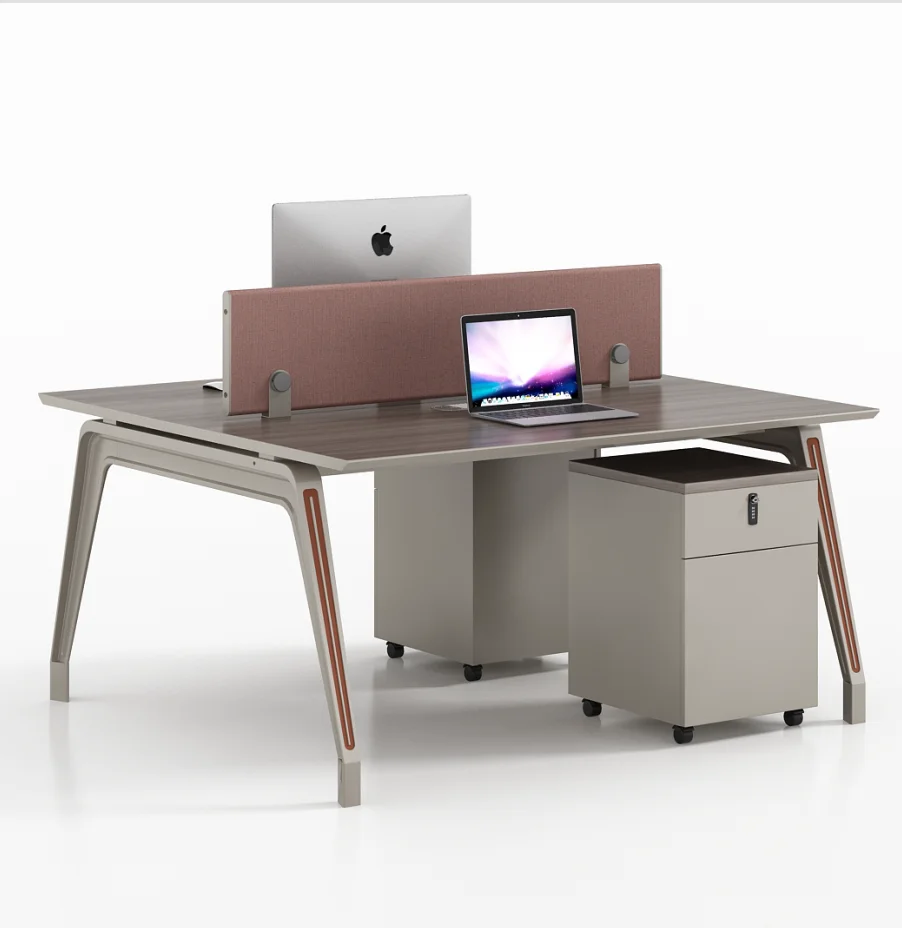 JUOU modern office partition open office workstation for 2 4 6 person  office table modern workstation divider