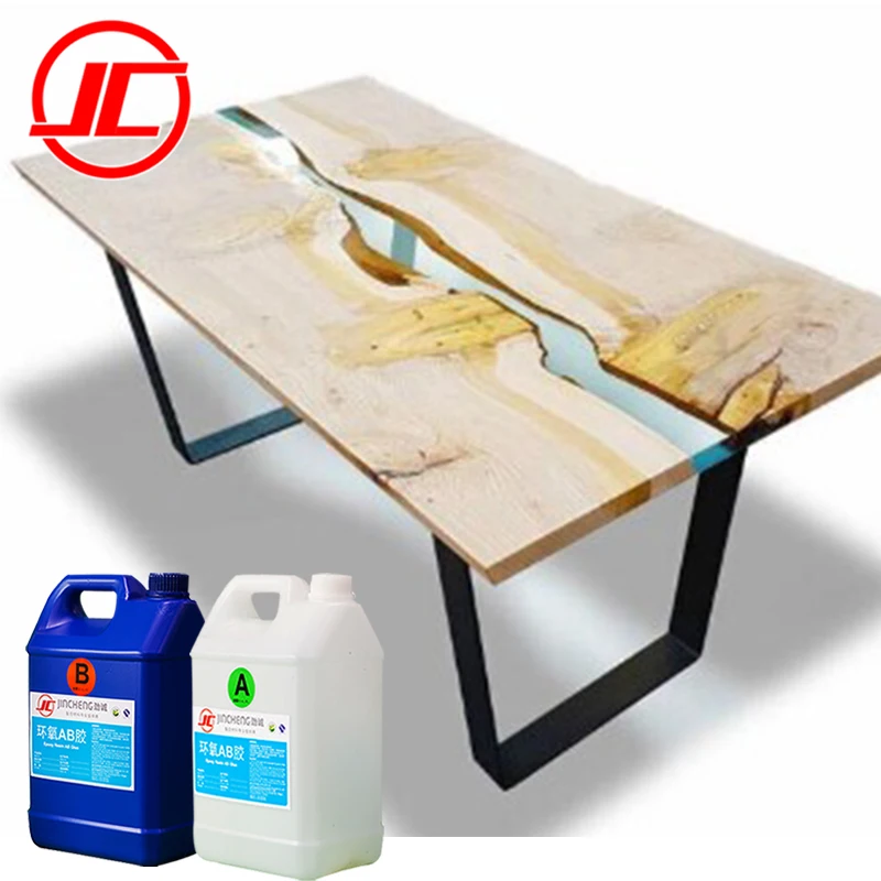 
Crystal Clear Epoxy AB Glue for Solid Wood Epoxy River Coffee Table  (62322537917)