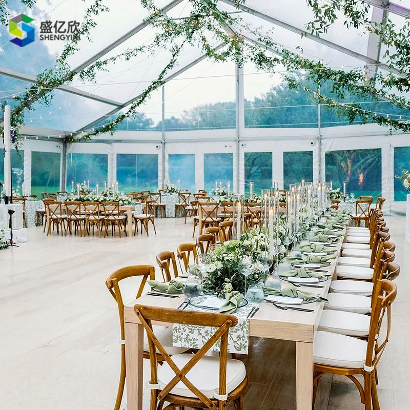 Luxury  Good-looking  Outdoor  Waterproof Transparent  Tents For Wedding Fashion Restaurant Events Party Clear Span Tent