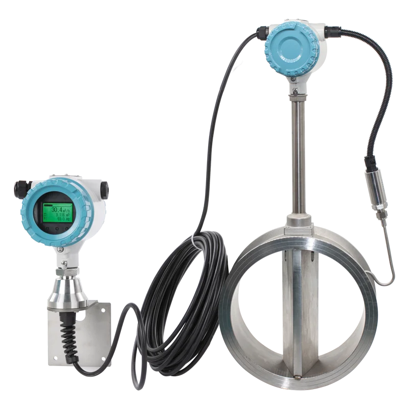 Air Gas Steam Output 4-20mA pulse RS485 Exdm II CT4 Vortex Flow Meter