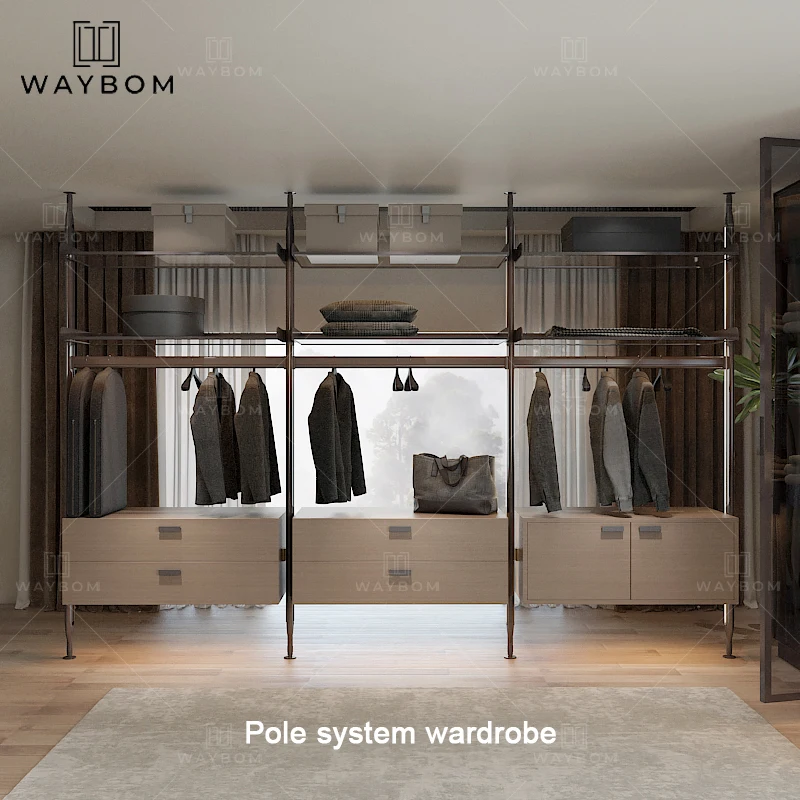 China Manufacturer Aluminium Kitchen Furniture Wardrobe Profiles Aluminum Pole System Profile