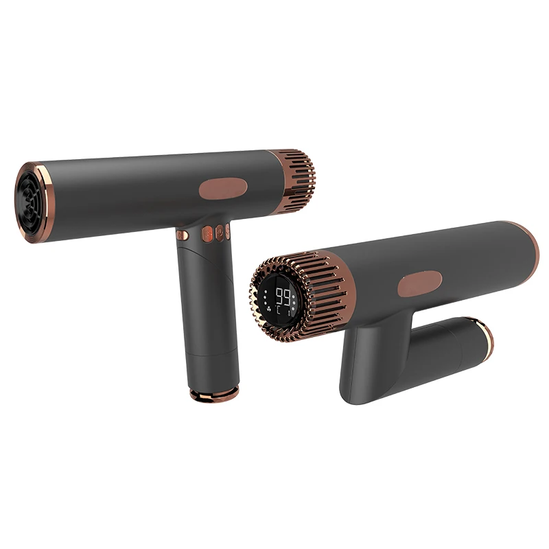 Профессиональный бесшумный вращающийся шнур питания в сложенном виде с отрицательными ионами BLDC Motor Salon Home мини беспроводной фен с удаленной вилкой