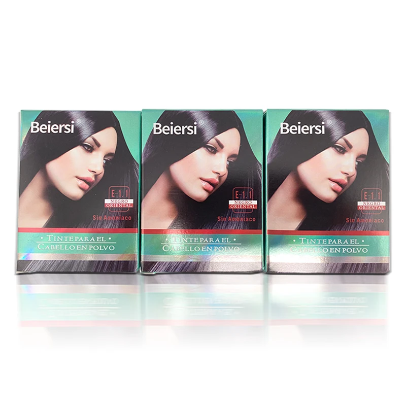 Beiersi natural black herbal indian popular henna powder hair color dye