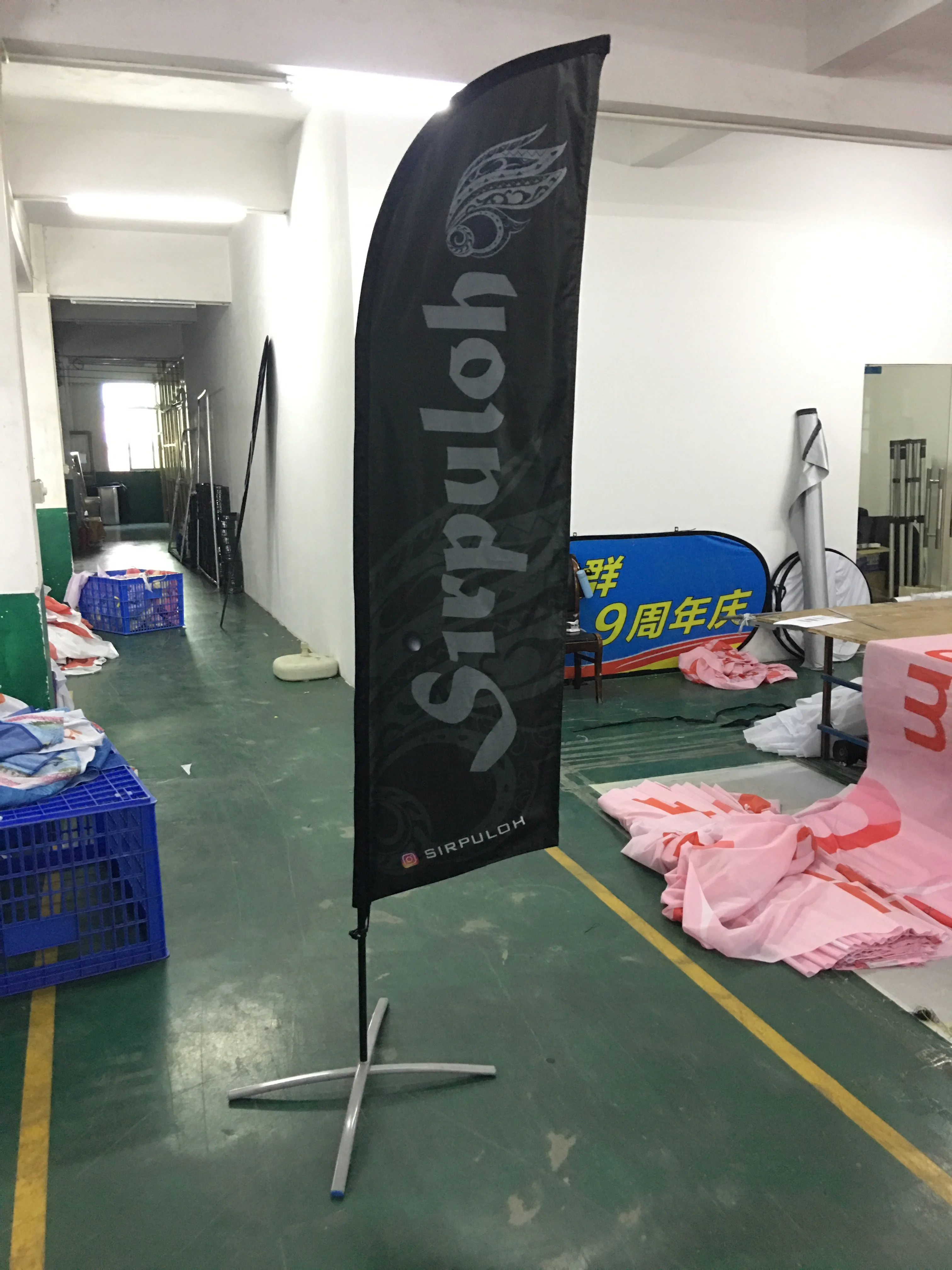 Outdoor Advertising Promotion Custom Flying Banners Stands Bali Bow Sail Swooper Teardrop Feather Beach Flags