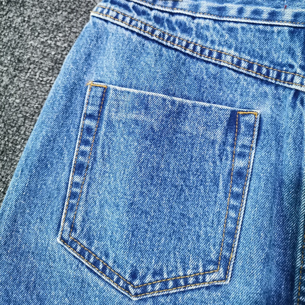 
New fashion zipper ladies skirt WITH POCKET FRAYED HEM Denim Skirt WOMEN SKIRT 