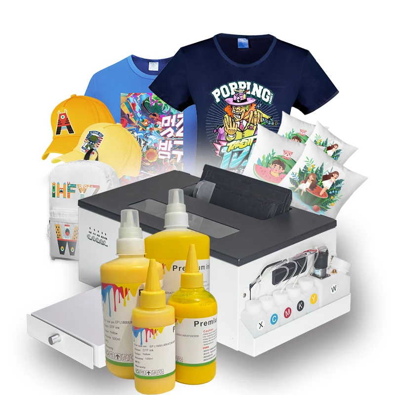 Оптовая продажа Tinta Dtf чернила пленка для переноса изображения типографская краска Текстильные пигментные Epson L805 L1800 P800 DX5 4720 I3200 принтер