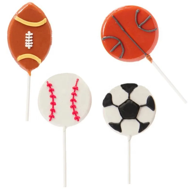 Baseball Football Basketball Golf sport ball shaped Hard Lollipop Sweets Candy