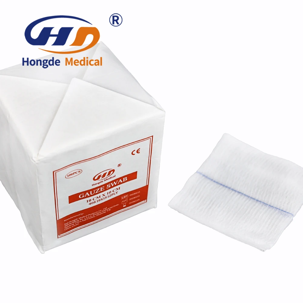 Wholesale Non-sterile Compress Disposable Medical Surgical Swabs Gauze Swab