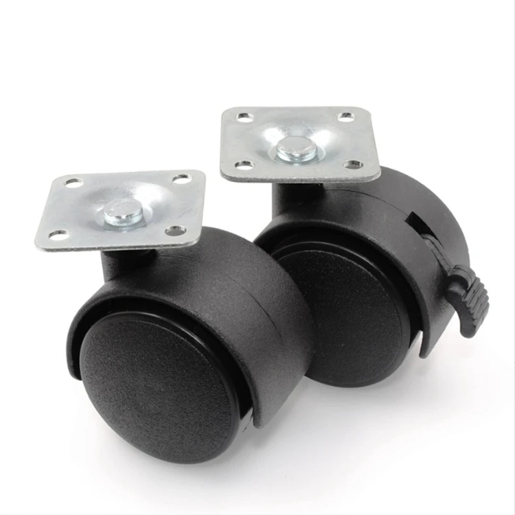 BOKE Plastic Furniture Caster Wheel 2inch Caster With Brake