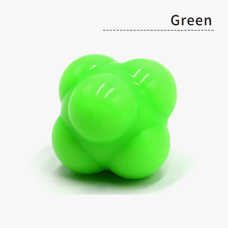 Various Colors New Design Rubber Daily Training Hexagonal Reaction Agility Ball
