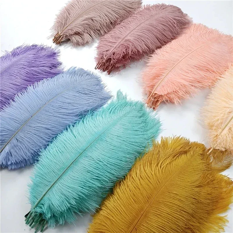 30cm-35cm Pink Synthetic Ostrich Feathers For Party Table Decoration