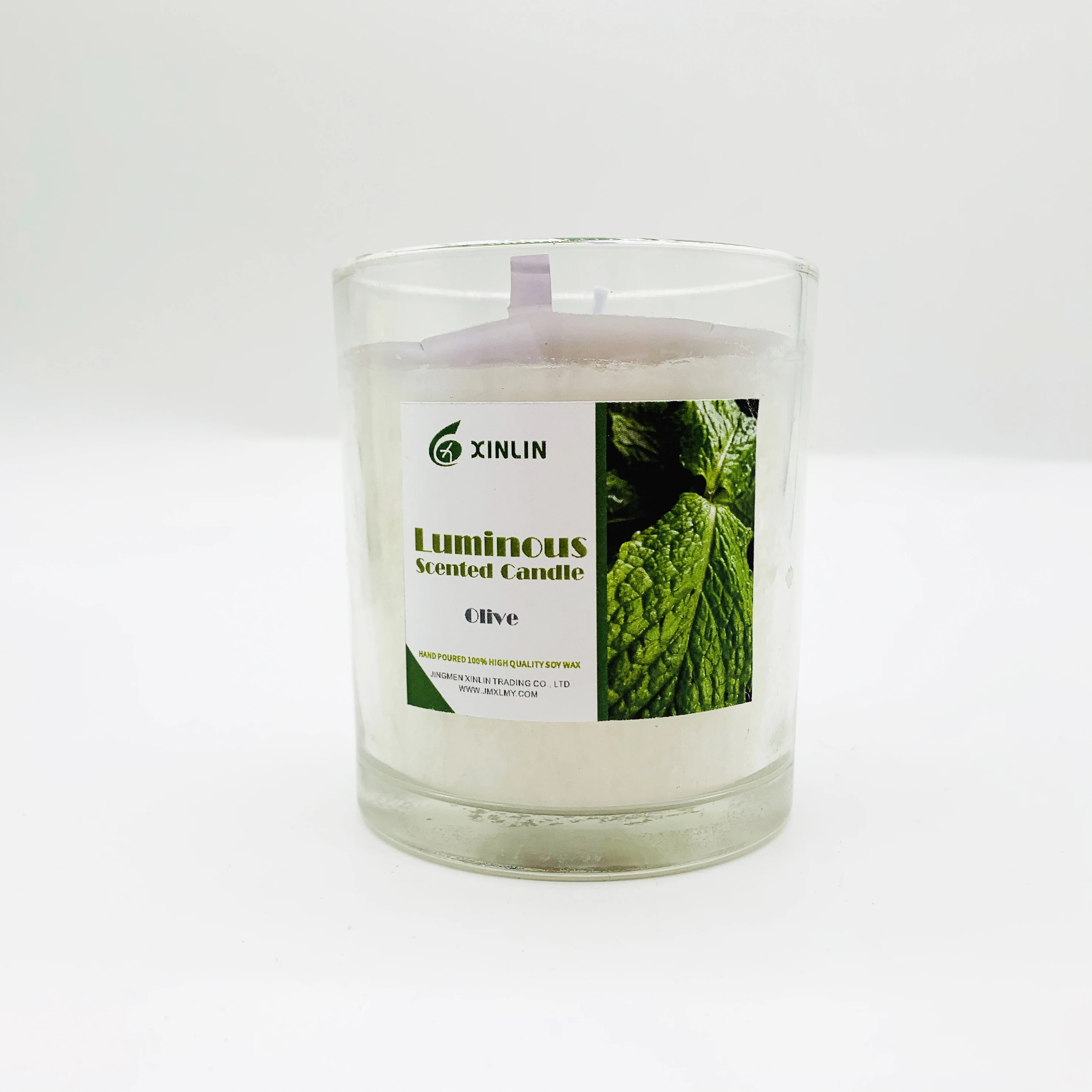 100% Natural Palm Wax Christmas LED Scented Candle for Home Decoration Scented Candle In Glass Jar in Bulk