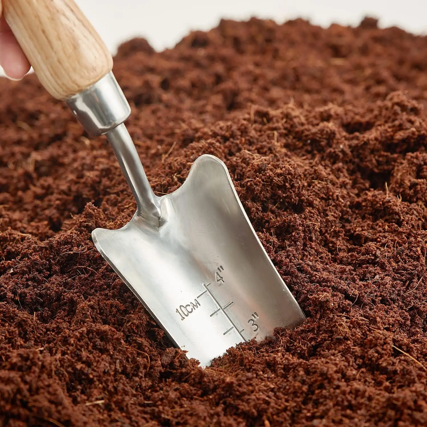 Peaktop  Garden Small Hand Shovel, Stainless Steel Trowel