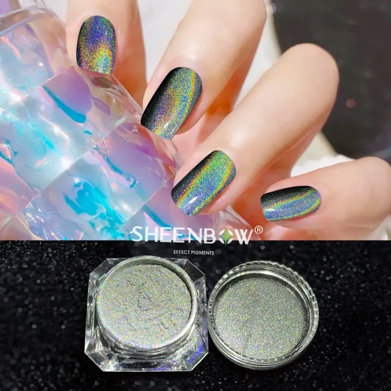 Sheenbow 2021 Newest Nail Polish Pigment Magnetic Optical Powder Pigments 3D Magnetic Holographic Pigment
