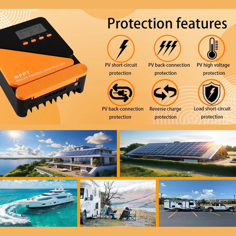 MPPT Solar Controller 10A 20A 30A 40A 50A 60A