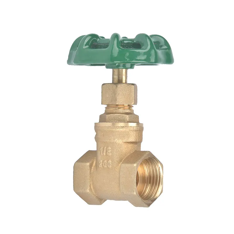 factory manufacture brass gate valve brass stem copper threaded brass gate valve