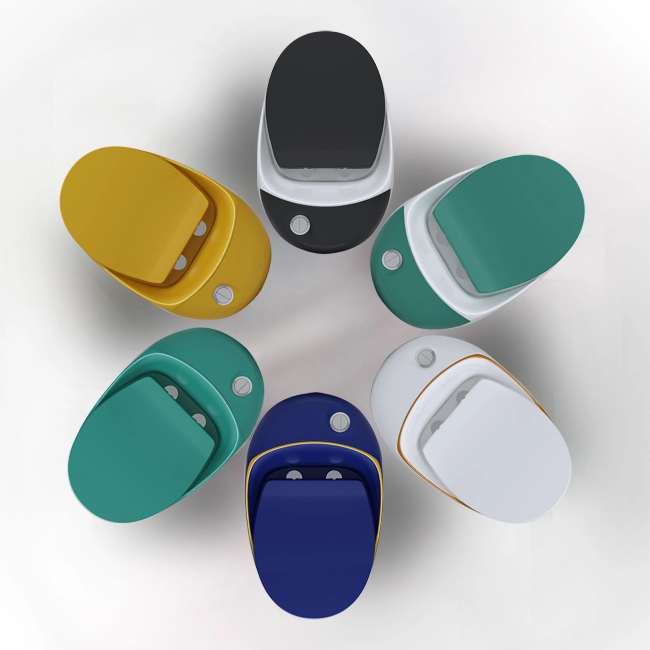 Custom cheap splashproof water new design colourful bathroom floor mounted toilet bowl siphonic ceramic one piece toilet commode