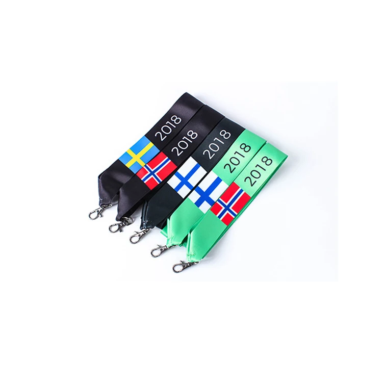 High Quality Lanyards With Logo Custom Cell Phone Woven Sublimation Printed Personalized For Keys