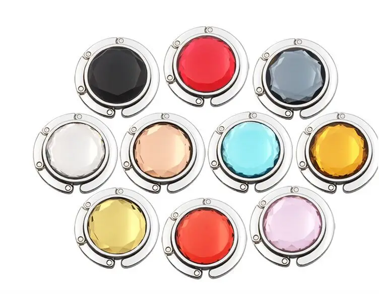 Hot sale Customized Your Logo Fashion Lady  Bag Hanger Folding Purse Hooks For Table