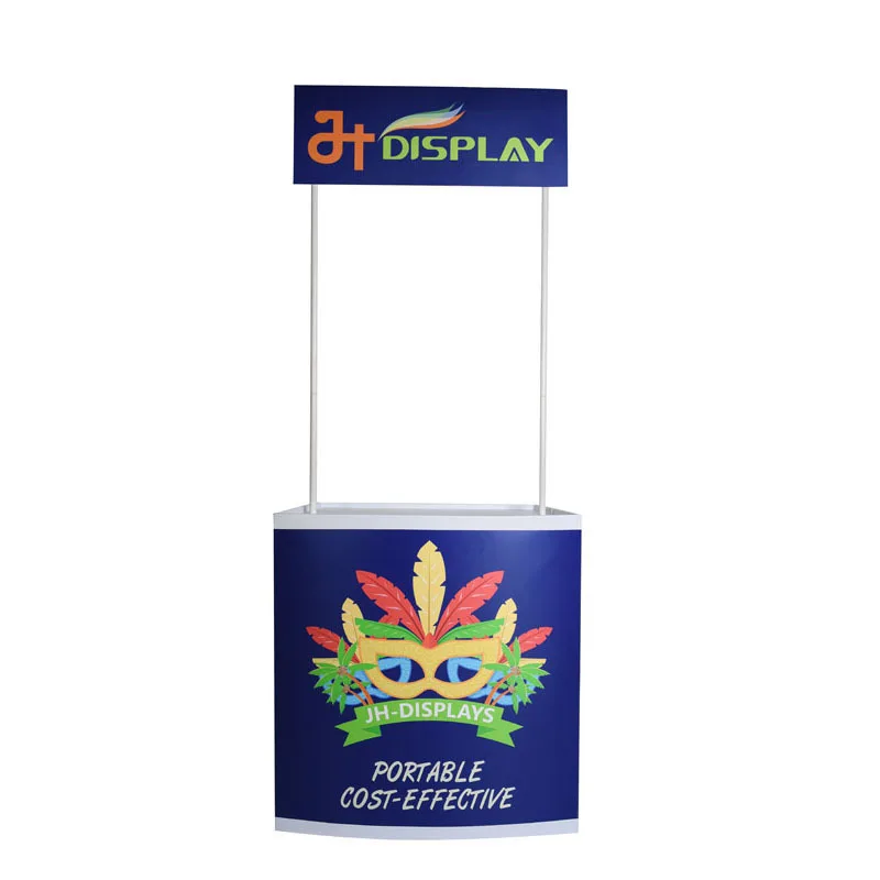 New Customized Logo Hot Sale Trade Show Counter Display Demo Promotion Table