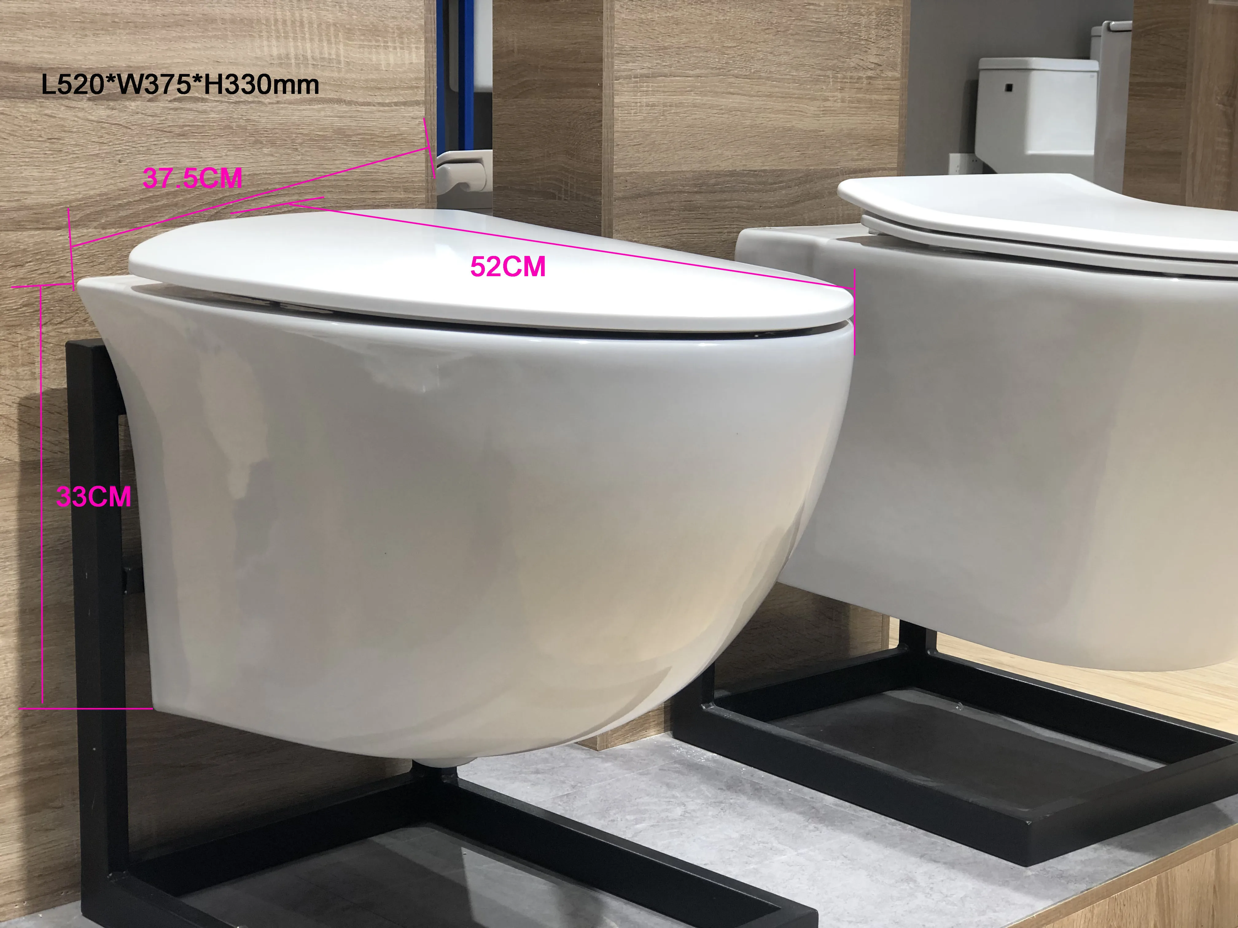 Ceramic bathroom One Piece Wc Opposite Washdown Wall hung Toilet