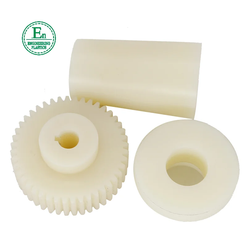 
Factory supplies high precision custom transmission parts bearing pulley plastic nylon pinion gear 