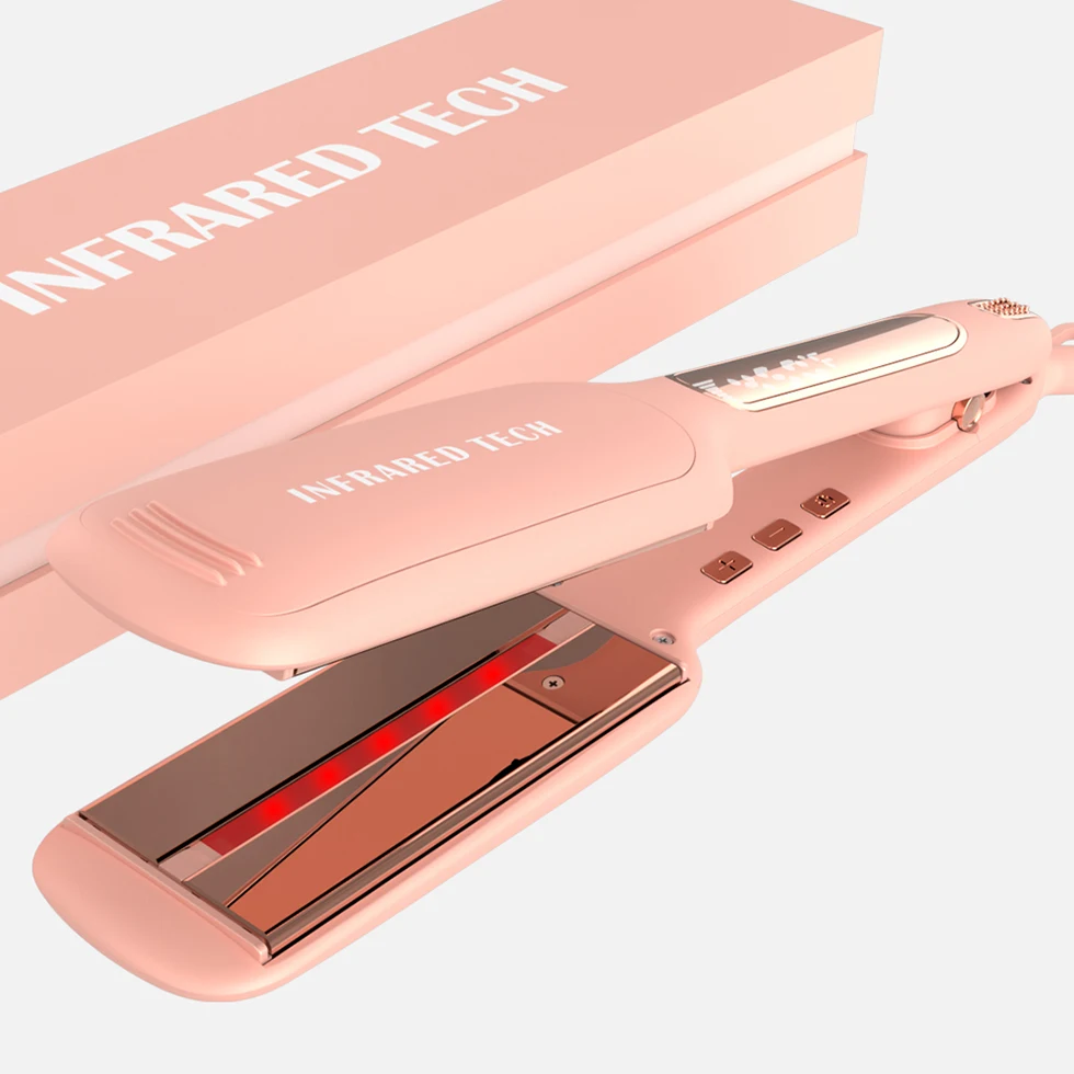 Многопрофессиональный Инфракрасный салон planchas de cabello 450F Nano Titanium под заказ портативный утюжок для выпрямления волос