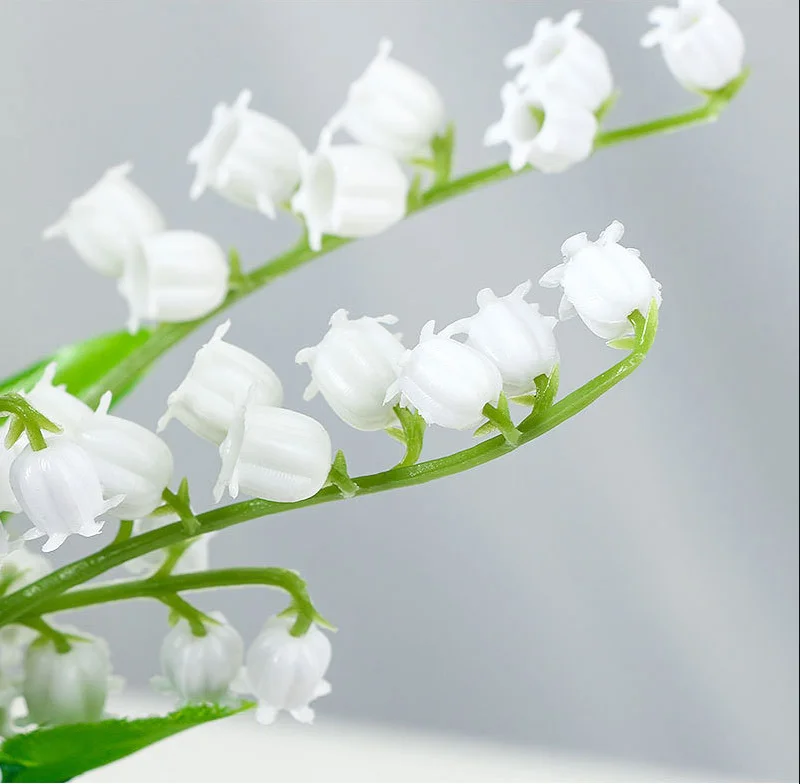 LY  Artificial Lily of The Valley Flowers Lily of The Valley Artificial Flowers Wedding Flowers Arrangement Bouquet Home Decor