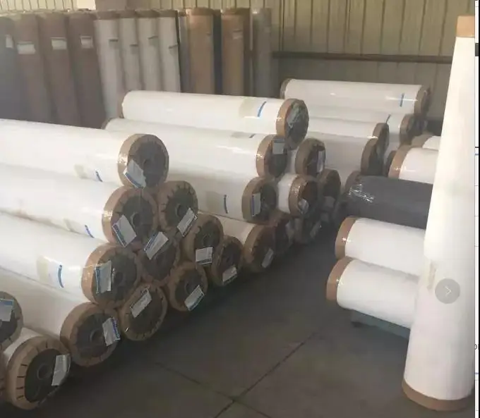 Packed in rolls embossed pvc film pvc foil vacuum membrane press