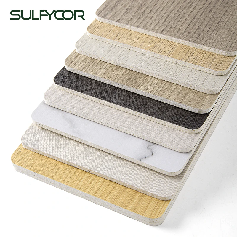 High quality wallboard PVC film laminated interior decorative wall panel sanded wooden and marble pattern mgo board