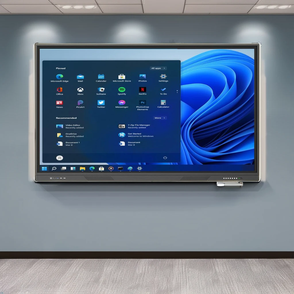 Wall Mounted Style 55 65 86 Inch Smart Interactive LCD Touch Screen Digital Whiteboard Writing Board for Classroom/school/office